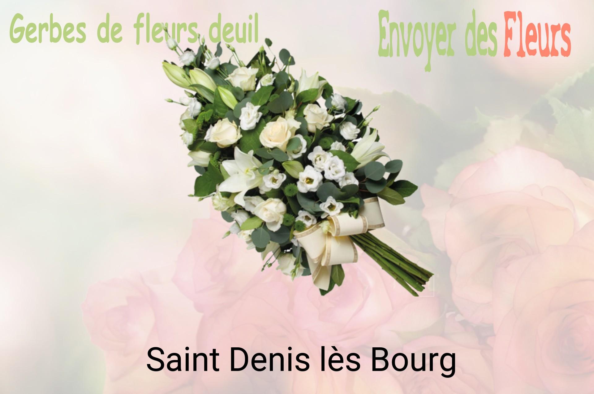 Gerbe de fleurs de deuil livrée à Saint-Denis-lès-Bourg